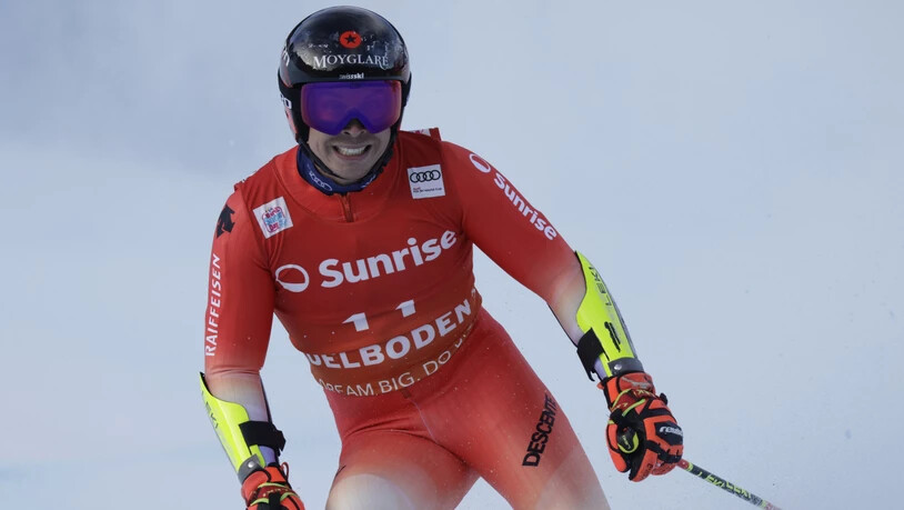 Grund zum lächeln: Gino Caviezel realisiert sein bestes Riesen-Ergebnis in diesem Winter. 