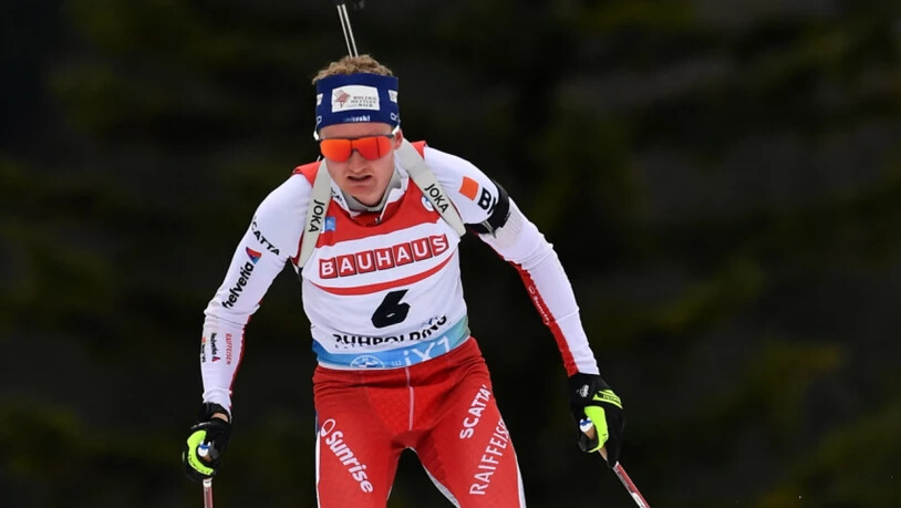 Sebastian Stalder überzeugte im Massenstart-Rennen in Ruhpolding