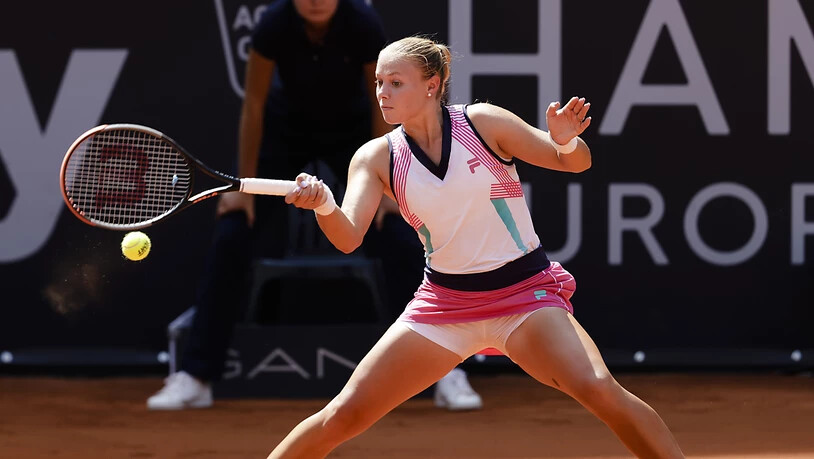 Joanne Züger kam im letzten Juli bei ihrer Premiere im Hauptfeld eines WTA-Turniers in Hamburg gleich zum ersten Sieg