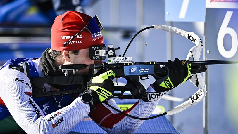 Im Schiessstand gehörten die Schweizer mit Schlussläufer Niklas Hartweg zu den Besten, läuferisch war man nicht gut genug: Gibt im Endresultat einen soliden 7. Platz