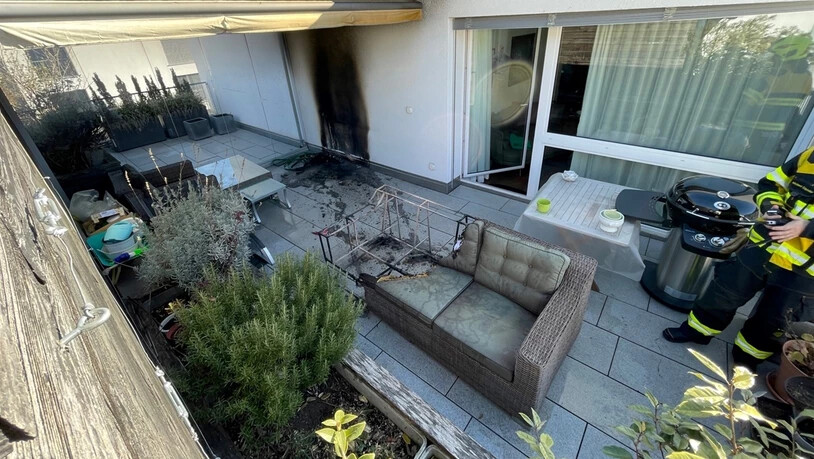 Grosser Schaden: Bei dem Brand entstand ein Sachschaden von mehreren Tausend Franken.