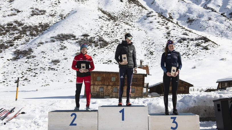 Über die kürzere Distanz: Bei den Frauen holt sich Sina Sprecher aus Bern nach 13 Kilometern den Sieg.