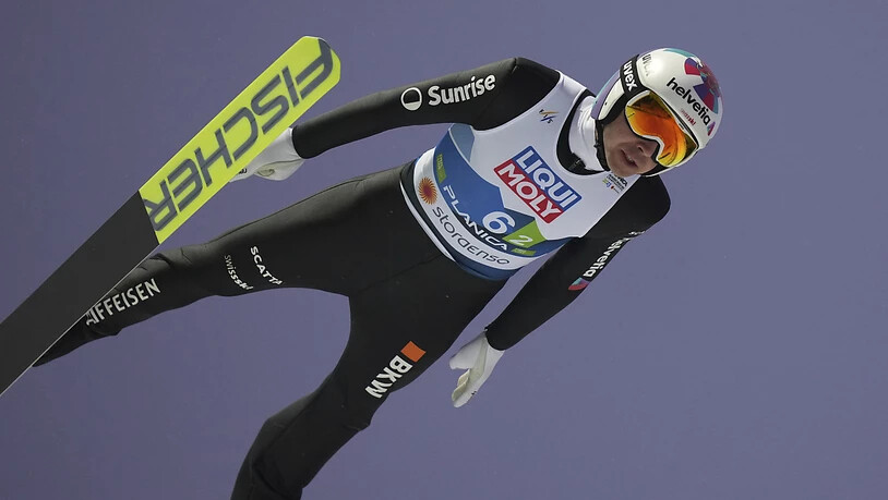 Premiere mit 41 Jahren: Simon Ammann startete bei der WM in Planica erstmals in einem Mixed-Wettkampf und erreichte mit soliden Sprüngen den 7. Platz