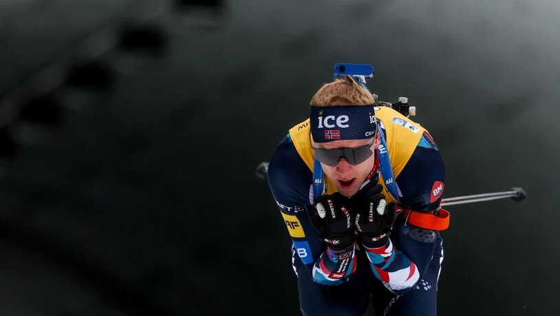Johannes Thingnes Bö hinderte der positive Corona-Test nicht am Start im Weltcup