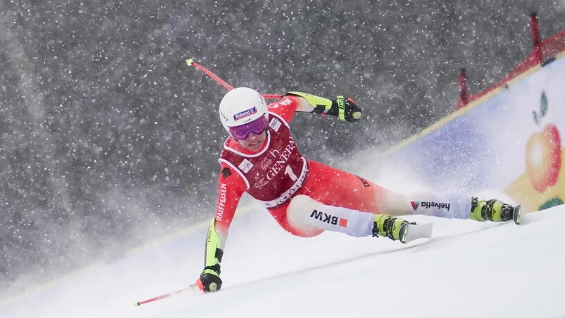 Im Schneefall: Bei Jasmine Flurys Fahrt herrschen widrige Wetterbedingungen, die sich später noch verbessern sollten. 