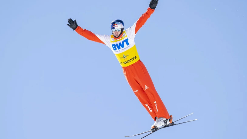 Luftakrobat: Noé Roth springt am Heimweltcup in St. Moritz auf Rang 2.
