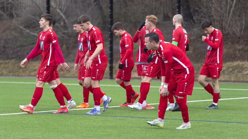 Enttäuscht: Die Spieler von Chur 97 müssen das Unentschieden verdauen.