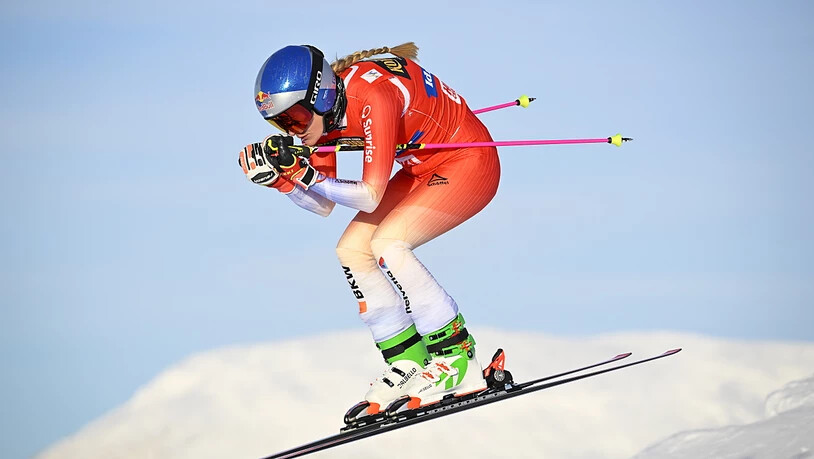 Fanny Smith hatte bereits den Sieg vor Augen, dann stürzte sie. (Archivaufnahme)