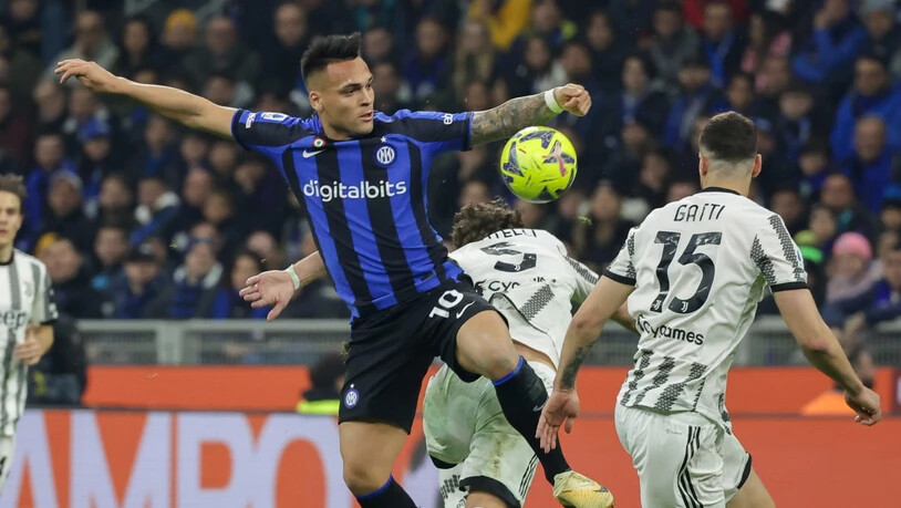 Lautaro Martinez verliert mit Inter gegen Juventus Turin