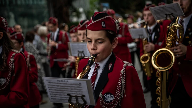 Musikalische Begleitung: Die Jugendmusik Chur nimmt jedes Jahr am Umzug teil.