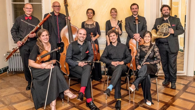 Tritt beim Eröffnungskonzert am Brunnen auf: Die Neue Kurkapelle Baden bereichert die Abendmusik Bergün mit Werken von Mozart und Mendelssohn. 
