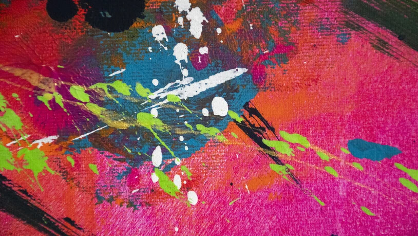 Unterschiedliches Aussehen: Das Ergebnis des Action Painting-Versuchs der Fotografin.