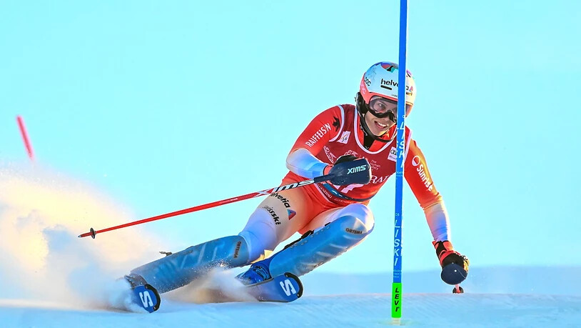 Michelle Gisin nähert sich der Spitze im Slalom wieder an