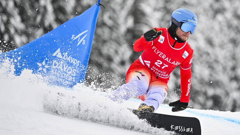 Kurzer Auftritt: Dario Caviezel scheitert in Davos früh. 