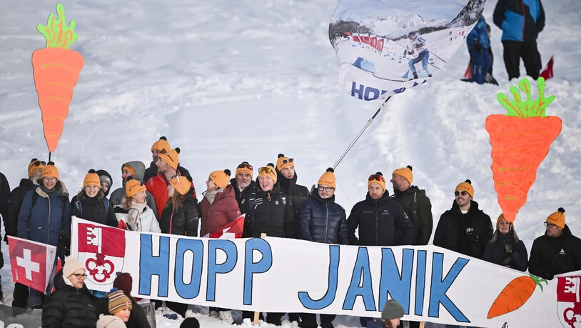 Rüebli-Power: Janik Riebli kann auf ganz kreative Unterstützung zählen. 