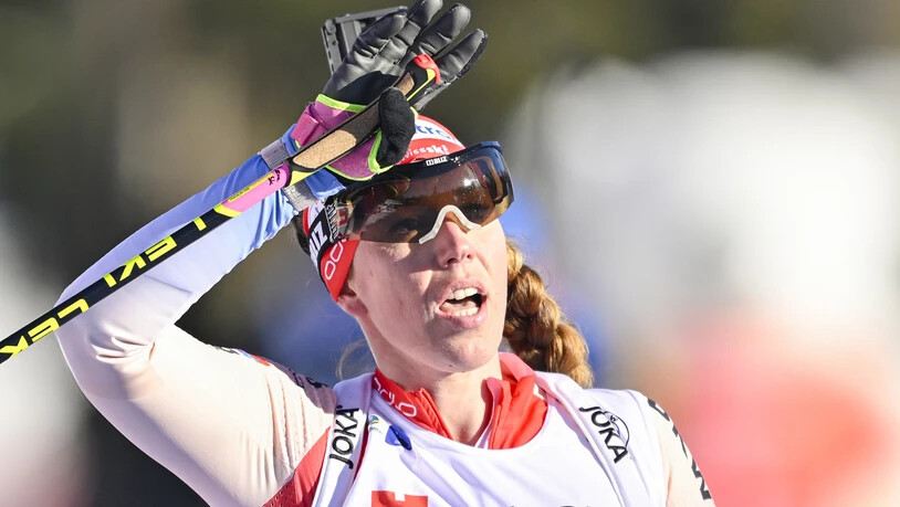 Lena Häcki-Gross überzeugt in der Verfolgung mit Rang 5