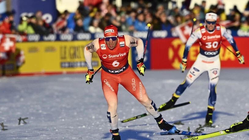 Valerio Grond gibt vor rund 4500 Zuschauern nochmals Schub, aber zum Podestplatz reicht es knapp nicht