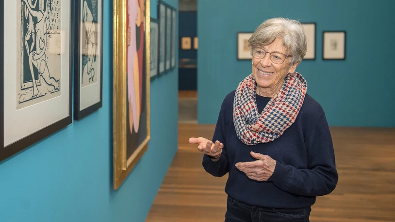 Werke von Ernst Ludwig Kirchner: Besuch mit Agnes Indermaur (im Bild) in der aktuellen Ausstellung des Kirchner-Museums Davos. 