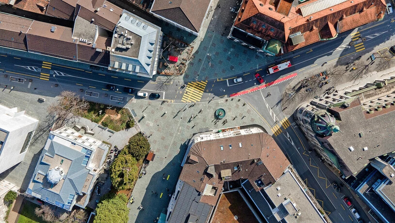 Mehr Platz für Bäume: Nach dem Gegenvorschlag zur Stadtklima-Initiative soll die Stadt Chur auch aus Vogelperspektive grüner aussehen.