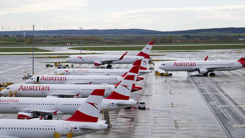 Ein 36-stündiger Streik des Bordpersonals der Austrian Airlines führte am Flughafen Wien-Schwechat zu zahlreiche Flugausfällen. (Archivbild)