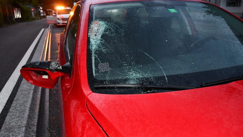 Unfall: Das Auto erfasste beim Versuch auszuweichen vier Armeeangehörige.