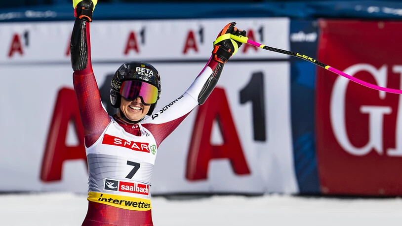Gold-Jubel: Stephanie Venier gewinnt den WM-Super-G in Saalbach