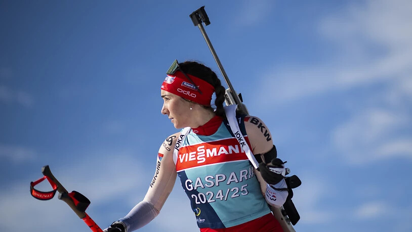 Für Aita Gasparin findet die Heim-WM vor der Haustüre statt. Die 31-Jährige ist eine der Stützen der Frauenstaffel, die bei einem perfekten Rennen nach der Medaille schielen darf