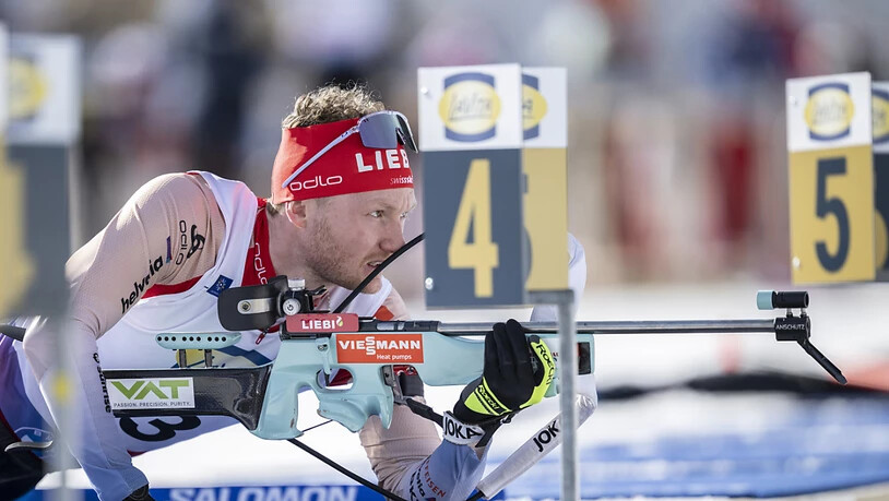 Kaum einer schiesst besser als er: Gleichwohl verfehlt Sebastian Stalder gleich mit dem ersten Schuss das Ziel