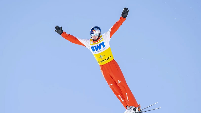 Skiakrobat Noé Roth zeigt seine Flugkünste