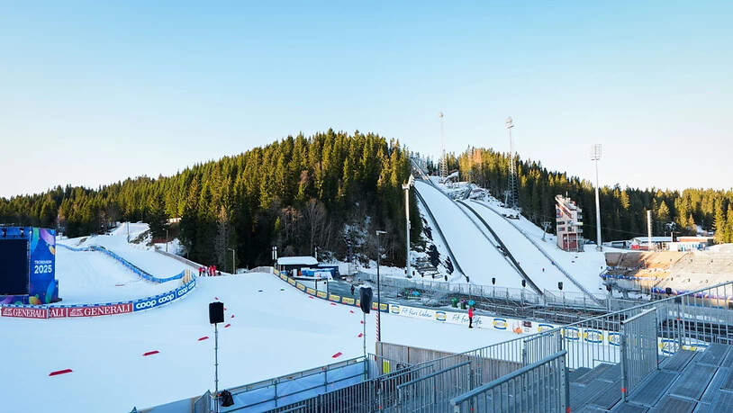 Im und um das Nordisch-Center Granasen in Trondheim mit Skisprung-Schanzen und Langlauf-Stadion werden sich in den kommenden zehn Tagen bis zu 300'000 Fans tummeln