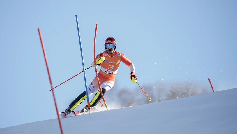 Loïc Meillard meistert ein Hafjell auch den Slalom am schnellsten