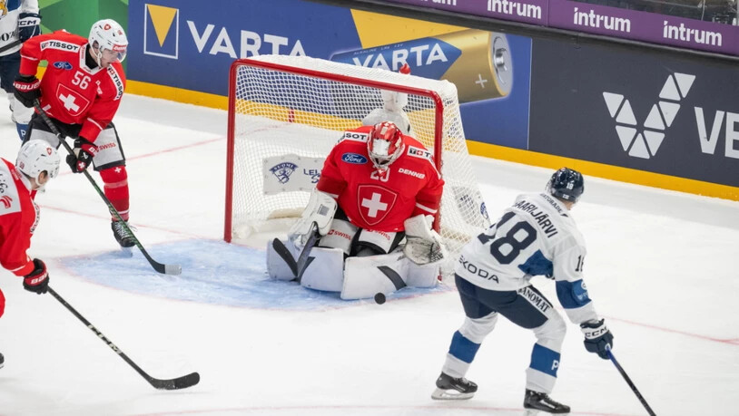 Ein Bollwerk, das die Finnen vrezweifeln liess: Reto Berra war ein wichtiger Grund für den Schweizer Sieg in Tampere