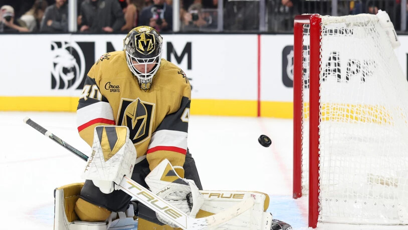 Für die Vegas Golden Knights war Akira Schmid im Tor