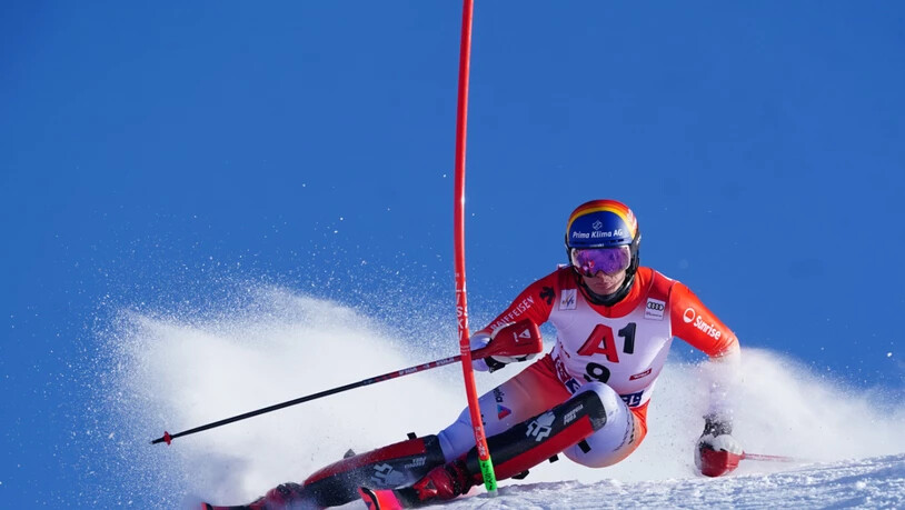 Darf sich Hoffnungen auf den ersten Podestplatz im Weltcup machen: Tanguy Nef belegt nach dem 1. Lauf in Gurgl den 2. Platz