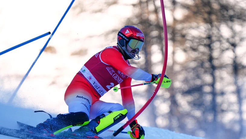 Action im Stangenwald: Loïc Meillard hat in Val-d'Isère den mässigen Saisonstart vergessen gemacht