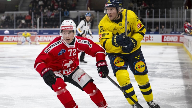 Dominik Egli am Heimturnier in Zürich im Spiel gegen Schweden