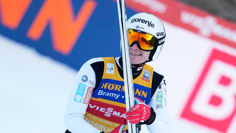 Reicht es oder reicht es nicht? Der bange Blick des Slowenen Domen Prevc