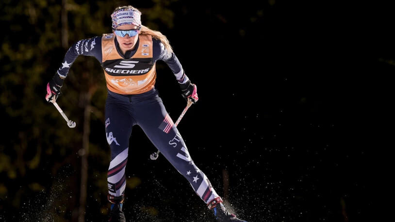 Skating, wie hier im Bild, ist zwar ihre Paradedisziplin, doch Jessie Diggins ist gegen Ende ihrer Karriere auch in der klassischen Technik konkurrenzfähig