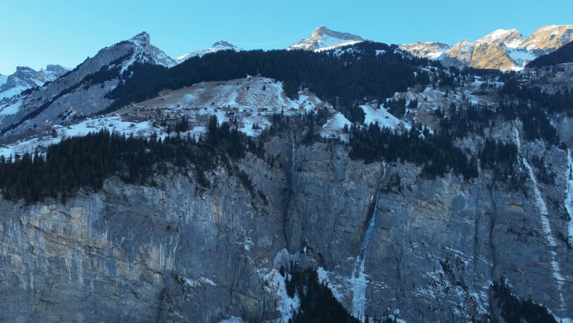 Der Basejumper kam bei der Nepalbrücke in Gimmelwald ums Leben. (Quelle: Kapo Bern)