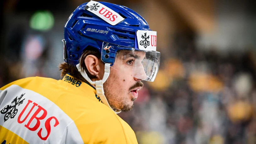 Matej Stransky vom HC Davos spielt mit Tschechien im olympischen Turnier in Mailand