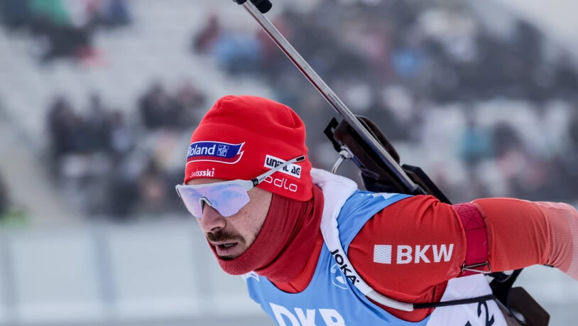Für kurze Zeit führte Joscha Burkhalter beim Weltcup in Oberhof das Staffelrennen an