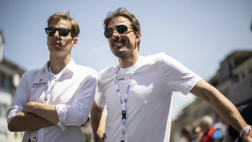 Fabian Cancellara (rechts) und CEO Raphael Meyer haben als Miteigentümer weiterhin Grosses vor mit dem Schweizer Radsportteam Tudor