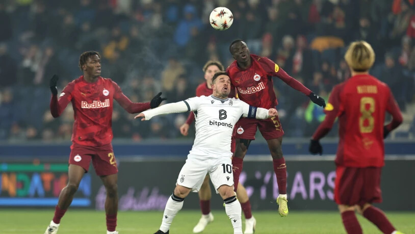 Die Basler um Xherdan Shaqiri waren in Salzburg 45 Minuten lang überfordert