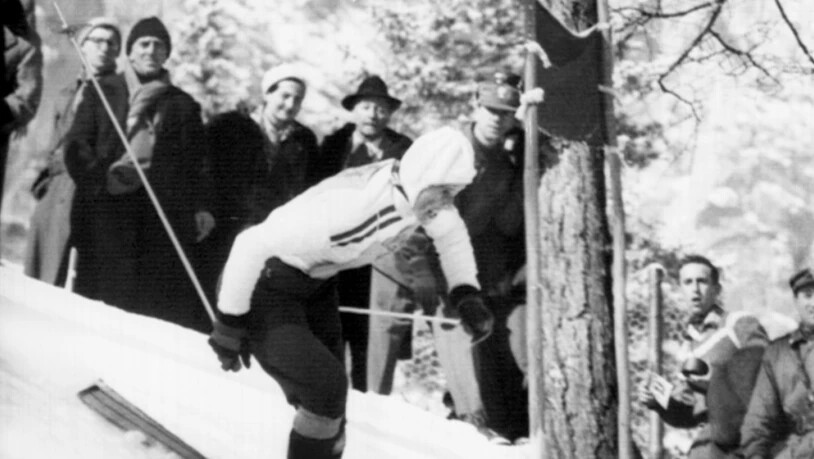 Rasant den Berg runter: Die Waadtländerin Madeleine Berthod war in der Abfahrt nicht zu bezwingen