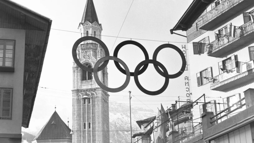 Im Zeichen der sechs Ringe: Cortina d'Ampezzo war bereits 1956 Austragungsort der Olympischen Winterspiele