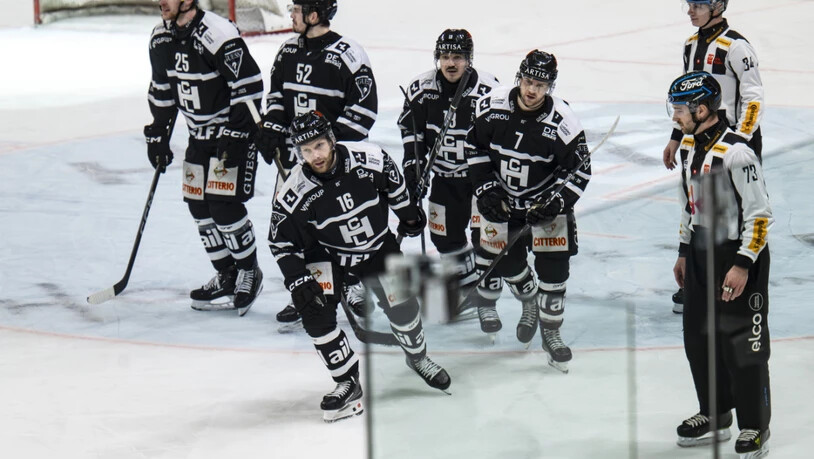 Gleich siebenmal konnten die Spieler von Lugano gegen die Rapperswil-Jona Lakers jubeln