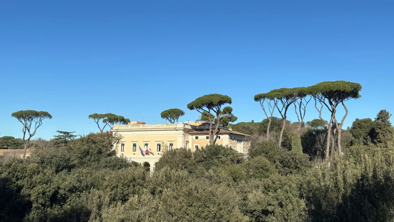 ARCHIV - Pinien und andere Bäume sind in dem römischen Park Villa Borghese zu sehen. Foto: Robert Messer/dpa