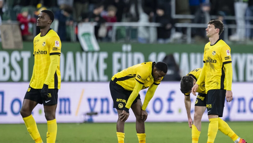 Hängende Köpfe auch bei den Berner Spielern