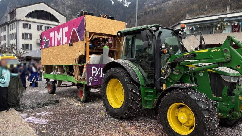 Der explodierte Luftkompressor war auf einem der Fasnachtswagen.