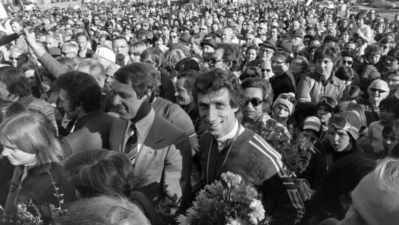 Walter Steiner wird triumphal empfangen